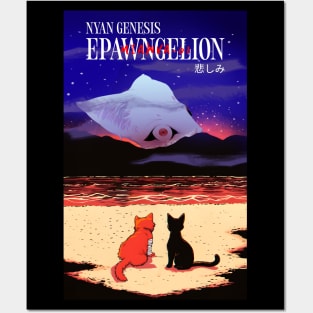 Nyan Genesis Evangelion Posters and Art
